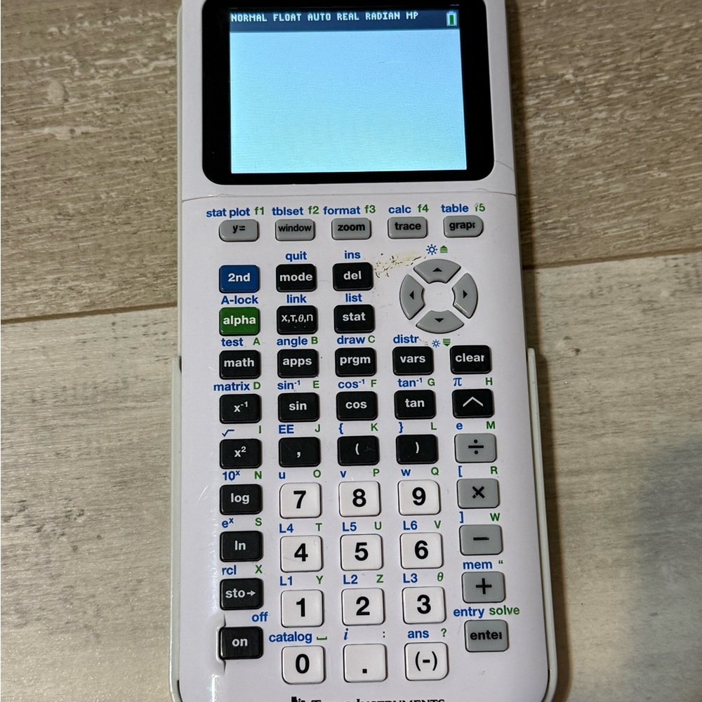 Texas Instruments White Graphing Calculator